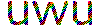 Rainbow Text Sticker