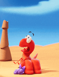 In Love Running GIF by Claynosaurz