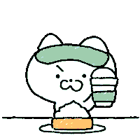 rangd_darng cat life that girl 갓생 Sticker