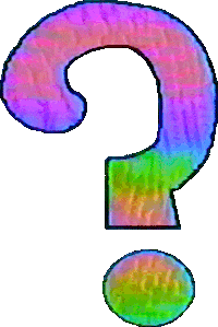 Question Mark Rainbow Sticker by Sarah Zucker