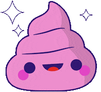 Sparkle Poo Sticker