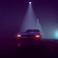 charlos_ car neon dark drive GIF