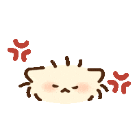 Angry Cat Sticker by Bichi Mao