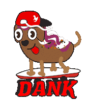 Dog Hat Sticker by The Market IV
