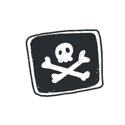 vavosha giphyupload white black flag Sticker