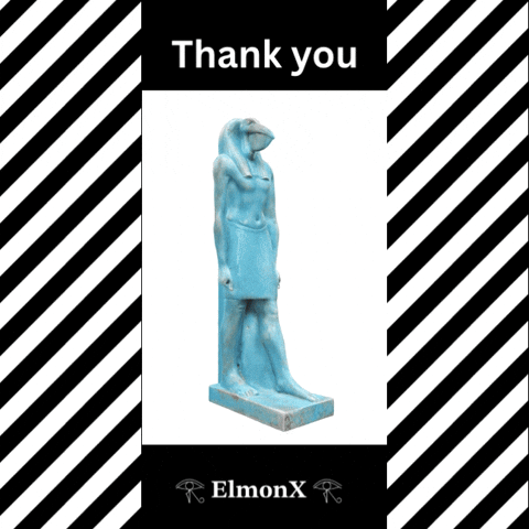 Ancient Egypt Thank You GIF by ElmonX