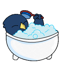 Bath Crow Sticker by Ordinary Frends