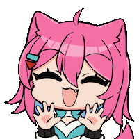 Happy Cat Sticker by Anime Onegai