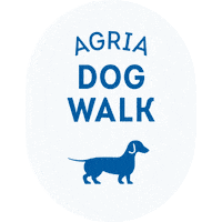 Agria Dog Walk Sticker by Agria Eläinvakuutus