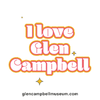 GlenCampbellMuseum country music nashville vinyl broadway Sticker