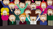 crowd applause GIF by South Park 