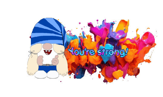 Gnome Words Of Encouragement Sticker