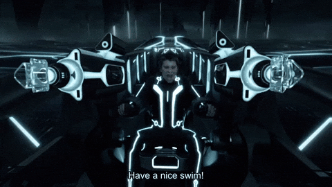 Tron Legacy Swimming GIF by Goldmaster