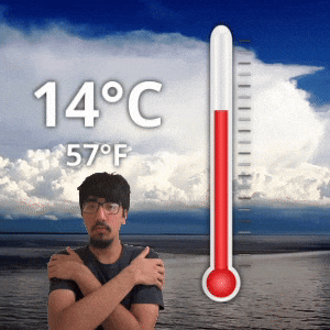 14 °C