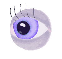 Sad Blue Eyes Sticker by melindeer