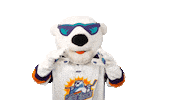 Growling Polar Bear Sticker by Orlando Solar Bears