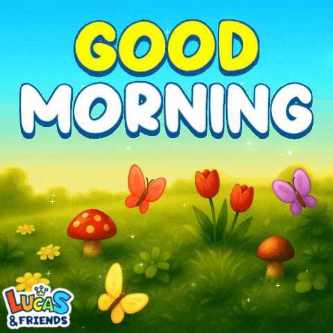 Good Morning GIF by Lucas and Friends by RV AppStudios