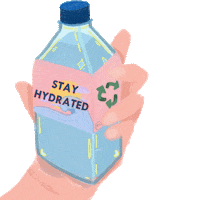 aumosphere recycle water bottle stay hydrated drink your water Sticker