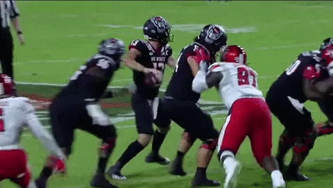 therealessad giphygifgrabber touchdown sumo nc state GIF