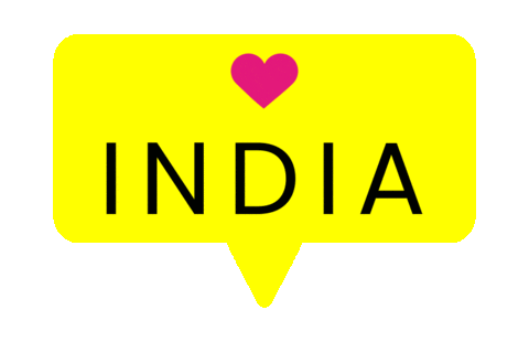 I Love India Sticker by Red Door Tours