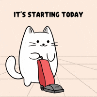 Glow Up White Cat GIF by MESA My Emotional Support Animal