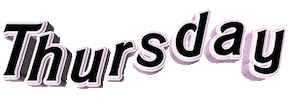 days of the week text Sticker