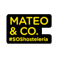 Hosteleria Sticker by Mateoandco