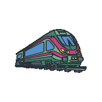 Train Sticker by Kazouvakanties