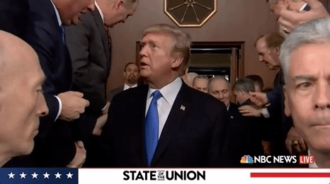 donald trump GIF by State of the Union address 2018