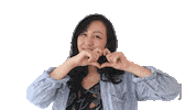 freeflowbotanicals love heart woman i love you Sticker