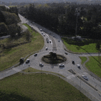 strongtownslangley canada drone roundabout surrey GIF