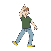 Dance Loser Sticker by max contre-attaque