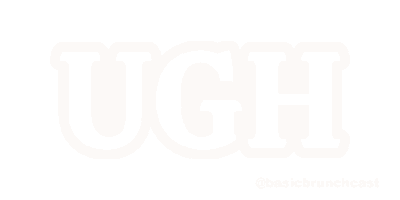 Help Me Podcast Sticker by Basic Brunchcast