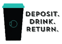 mugshare drink mug reuse return Sticker