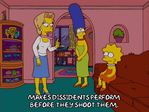 perform marge simpson GIF