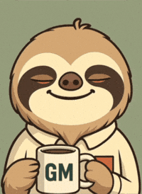 Good Morning Coffee GIF by Slothana