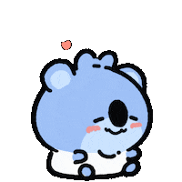 corong love character koala 하트 Sticker