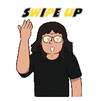 Cartoon Swipe Up Sticker by Man with Long Hair