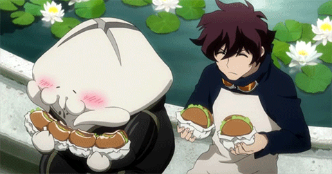 kekkai sensen eating GIF by Funimation