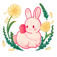 vanlau summer illustration kawaii flower Sticker