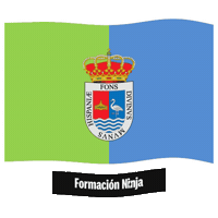 Bandera Malaga Sticker by Formación Ninja