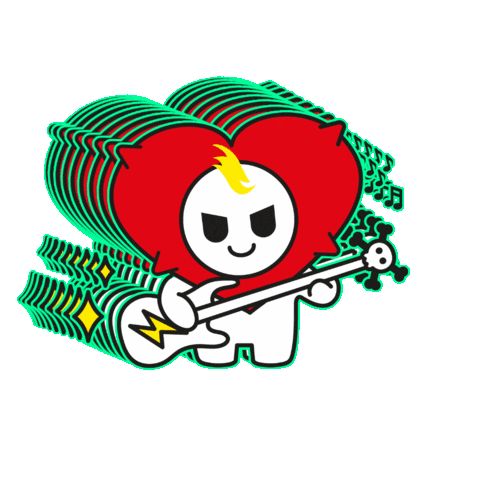 Heart Monster Sticker