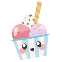 Ice Cream Food Sticker by laughlau
