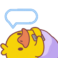 Text Think Sticker by FOMO Duck