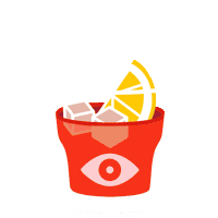 Drink Eye Sticker by Delinquente Wine Company