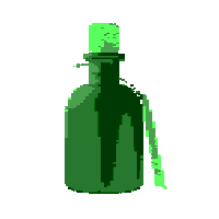 iwasborniv bottle matrix alice in the wonderland alice in the matrix Sticker