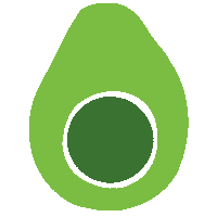 ModernMarket avocado mme fks modern market Sticker