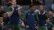 donovan mitchell bench reaction GIF by Utah Jazz