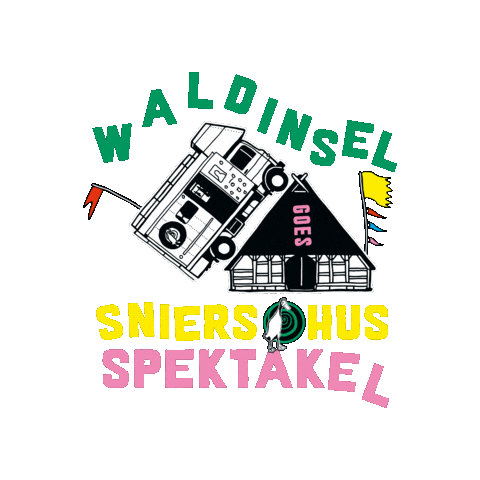 Sniers Hus Sticker by Lasterkultur
