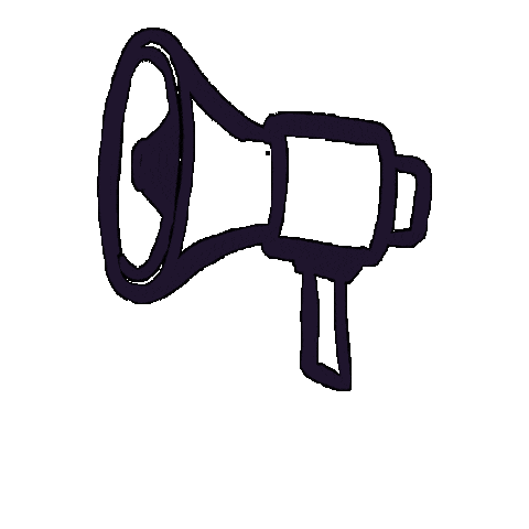 Megafoon Sticker by gro-up